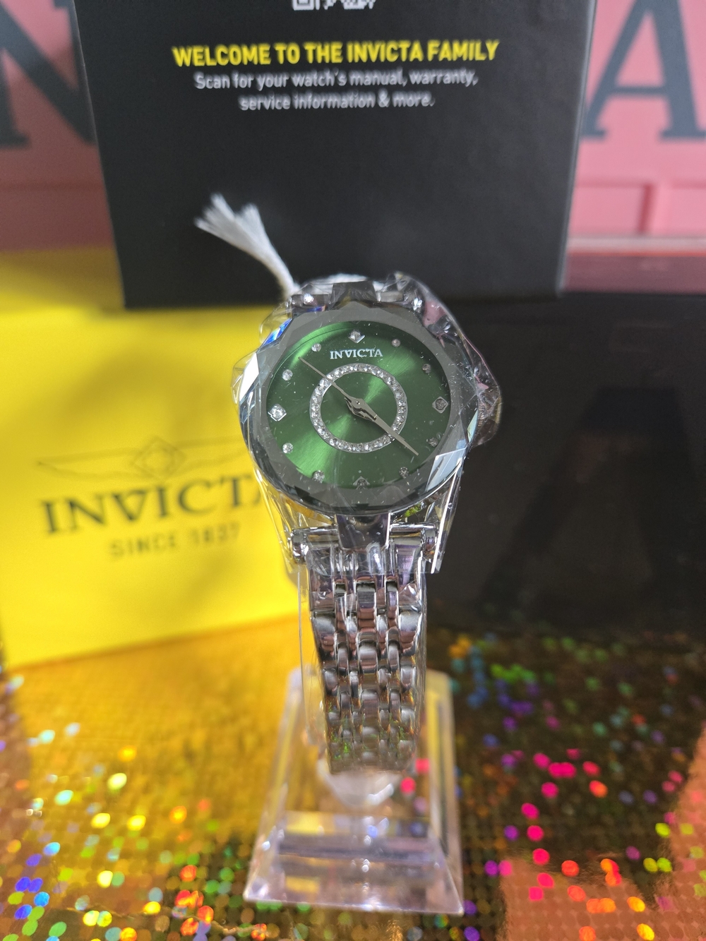 70403 Invicta Women’s Watch Silver Green Dial 30mm